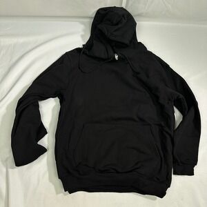 Qty 2 Bayside USA Black Hoodie Med Teamsters Union Made 80/20 Heavyweight NEW